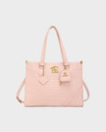 City scape Tote in Baby Pink