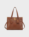 City scape Tote in Brown