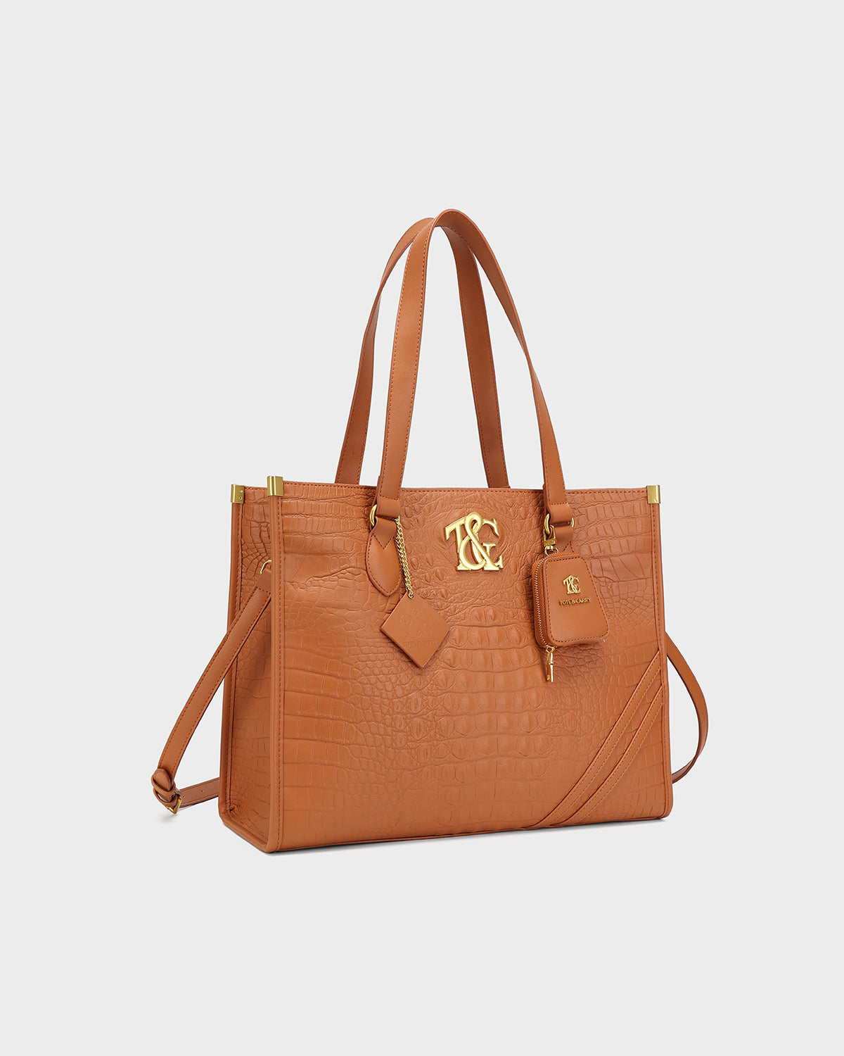 City scape Tote in Caramel