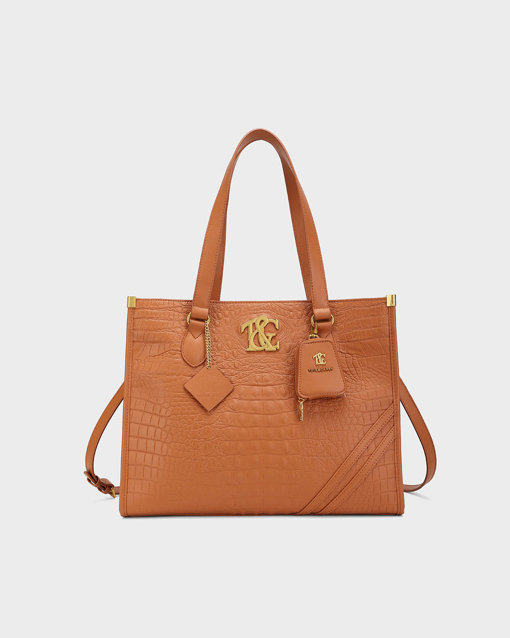 City scape Tote in Caramel