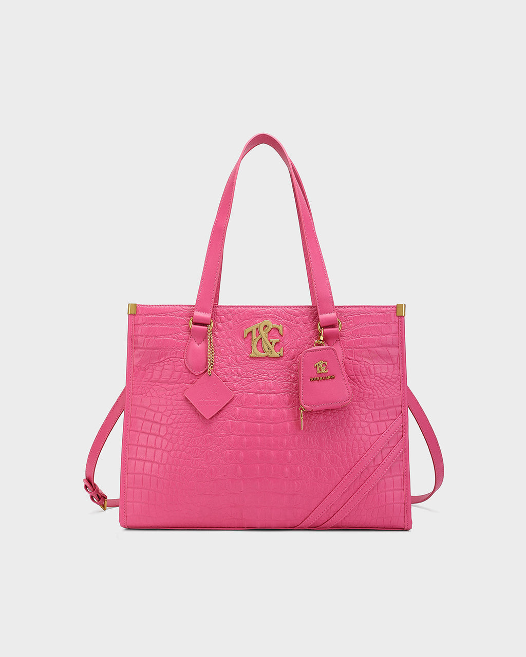 City scape Tote in Fuchsia