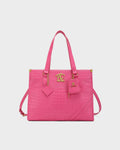 City scape Tote in Fuchsia