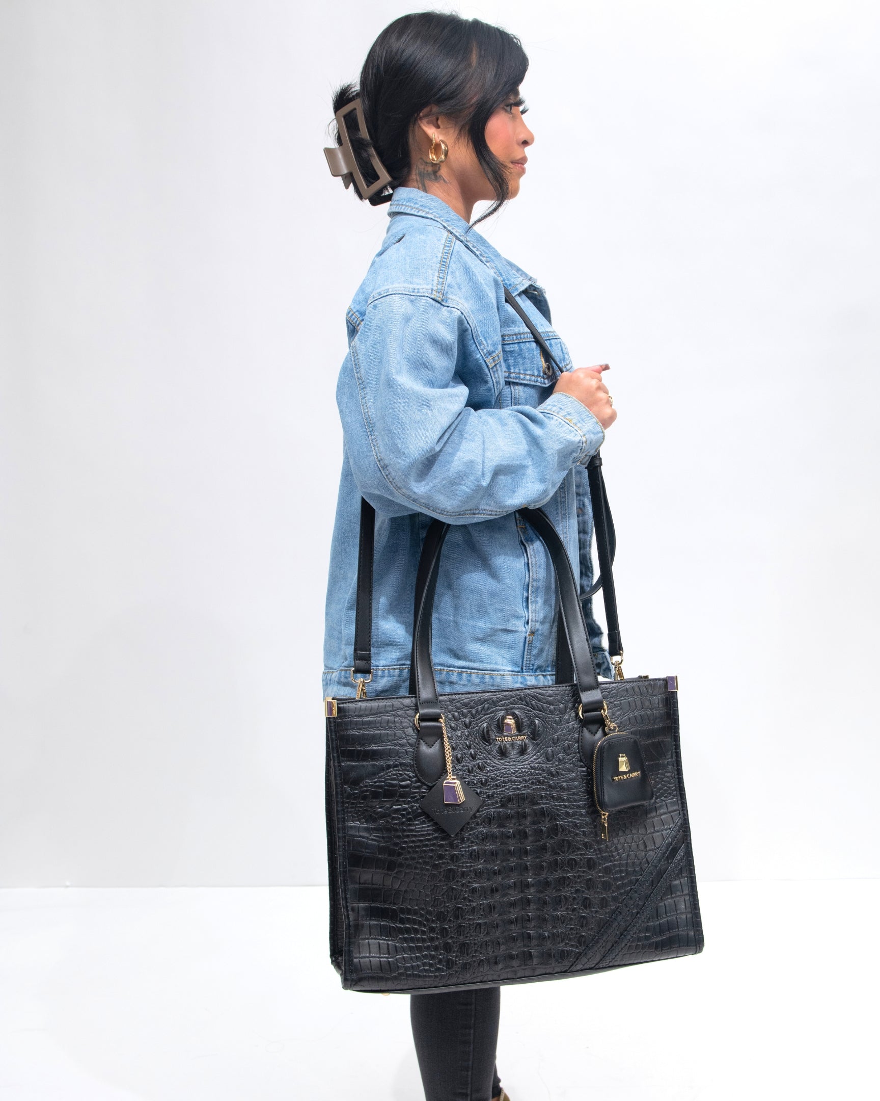 Classic City Tote Bag in Black