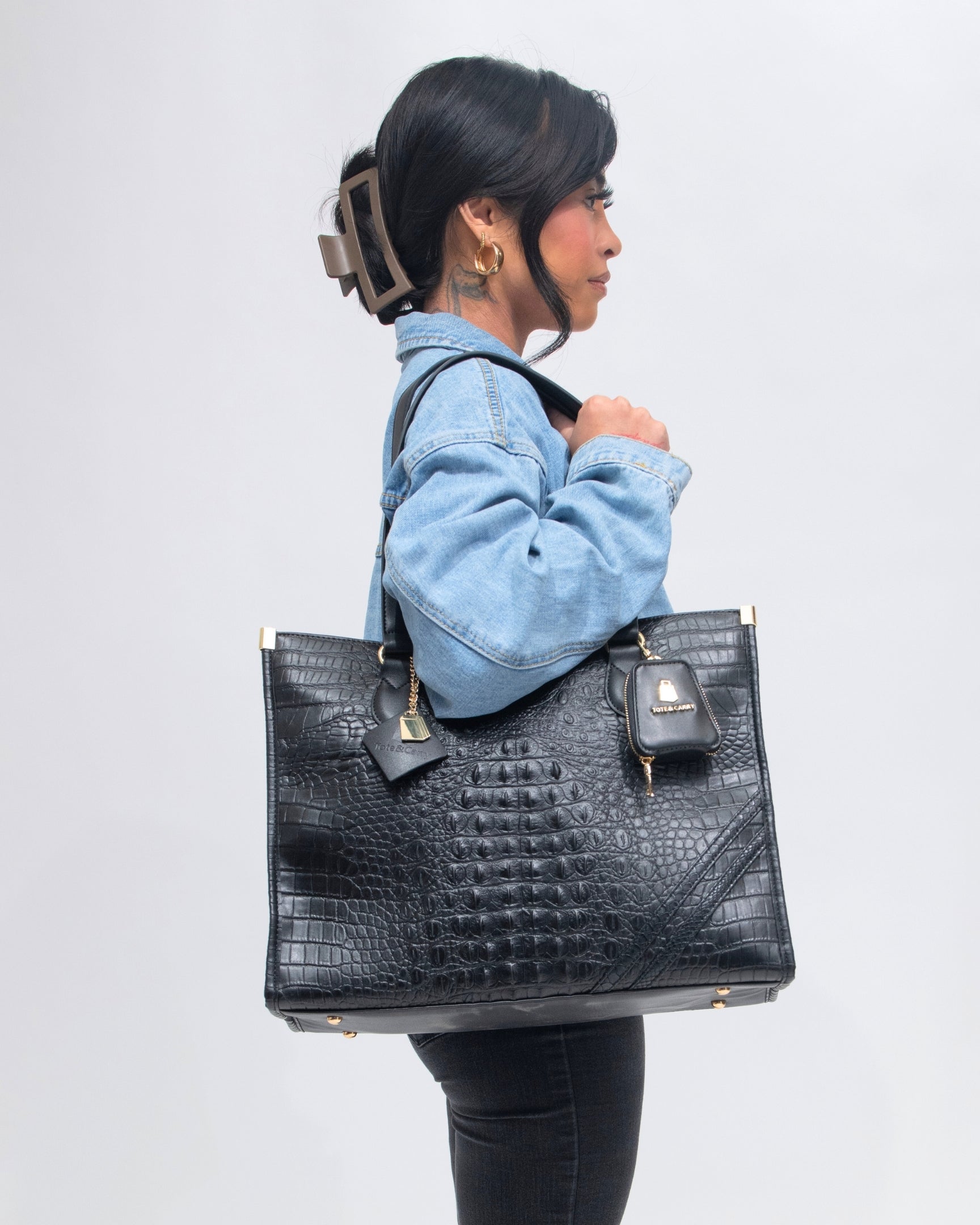 Classic City Tote Bag in Black
