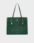 Classic City Tote Bag in Emerald Green