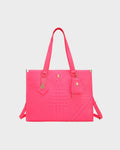 Classic City Tote Bag in Neon Pink