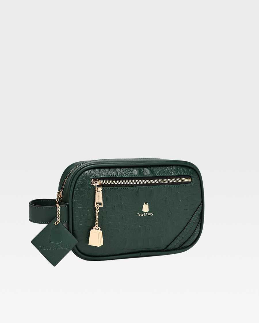 Classic Essential Toiletry Bag in Emerald Green