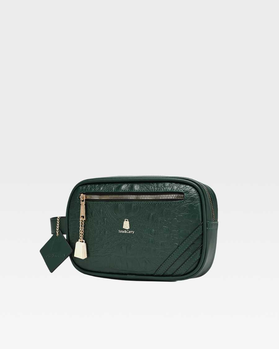 Classic Essential Toiletry Bag in Emerald Green