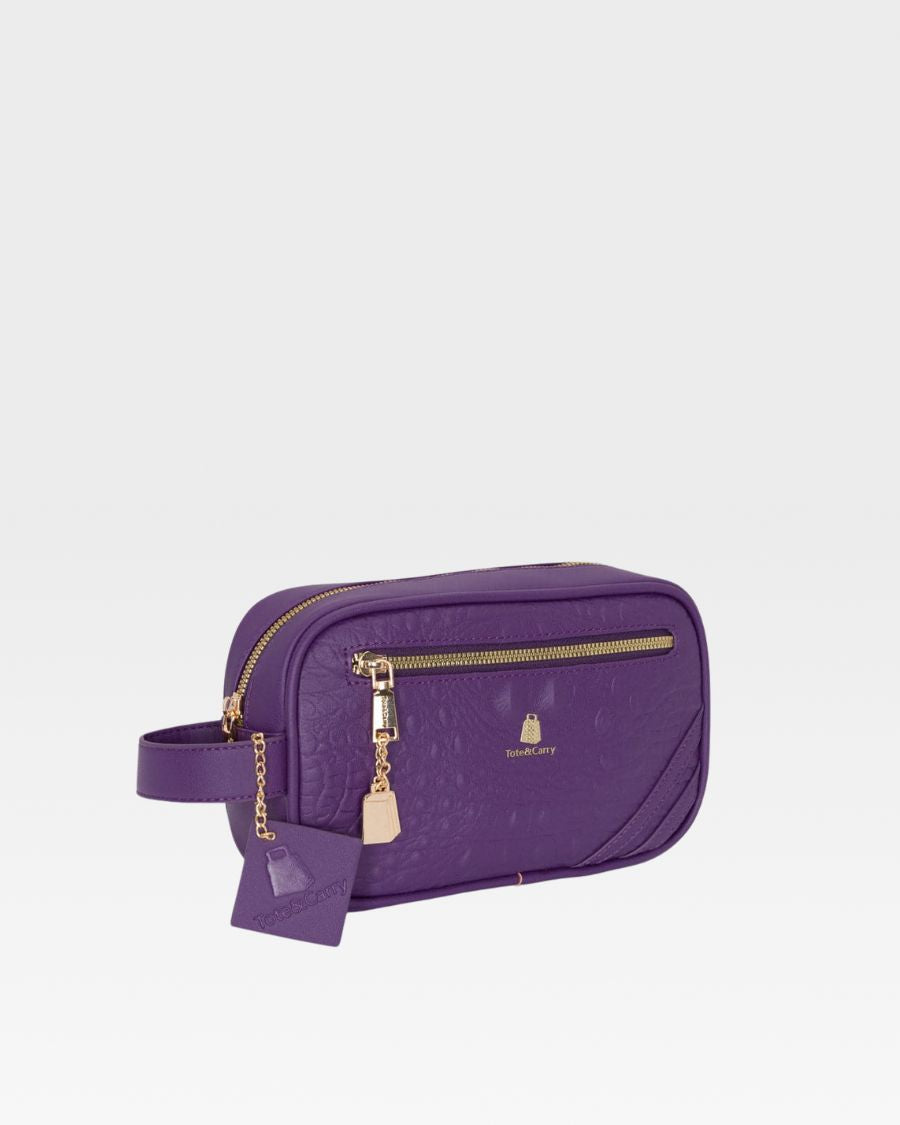 Classic Essential Toiletry Bag in Purple