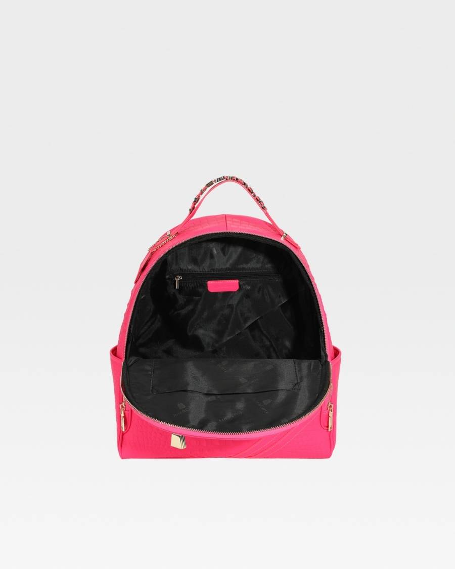 Statement Commuter Backpack in Neon Pink