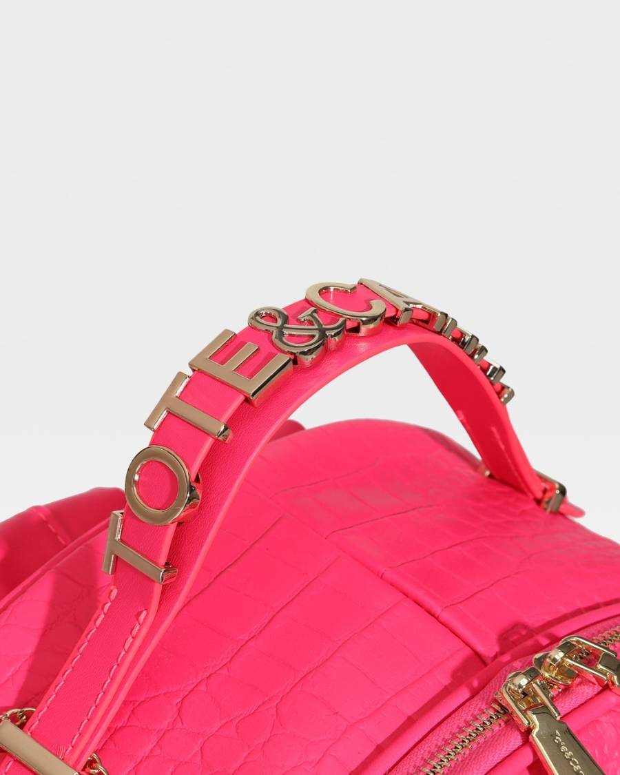 Statement Commuter Backpack in Neon Pink