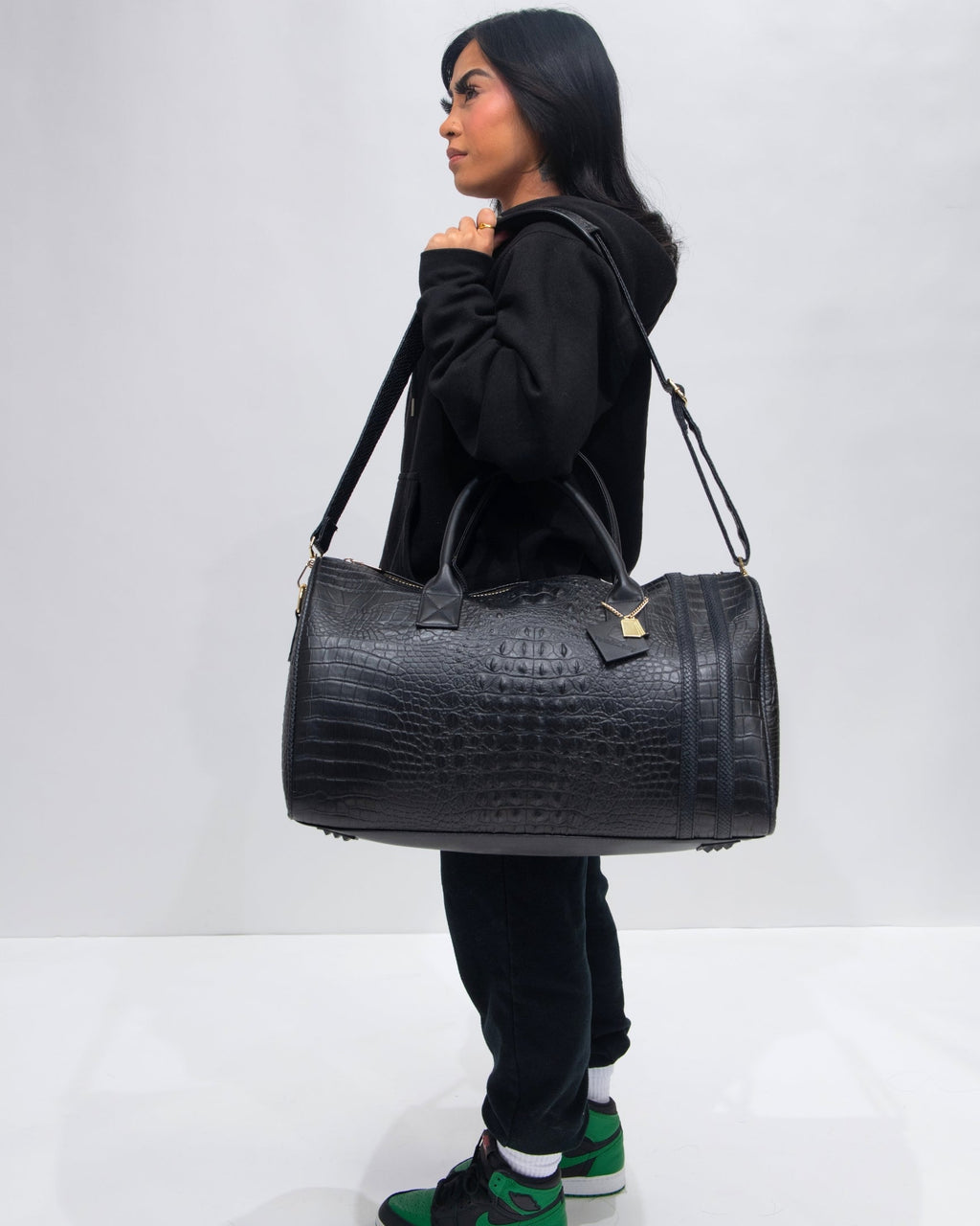 Classic Weekender Duffle Bag in Black