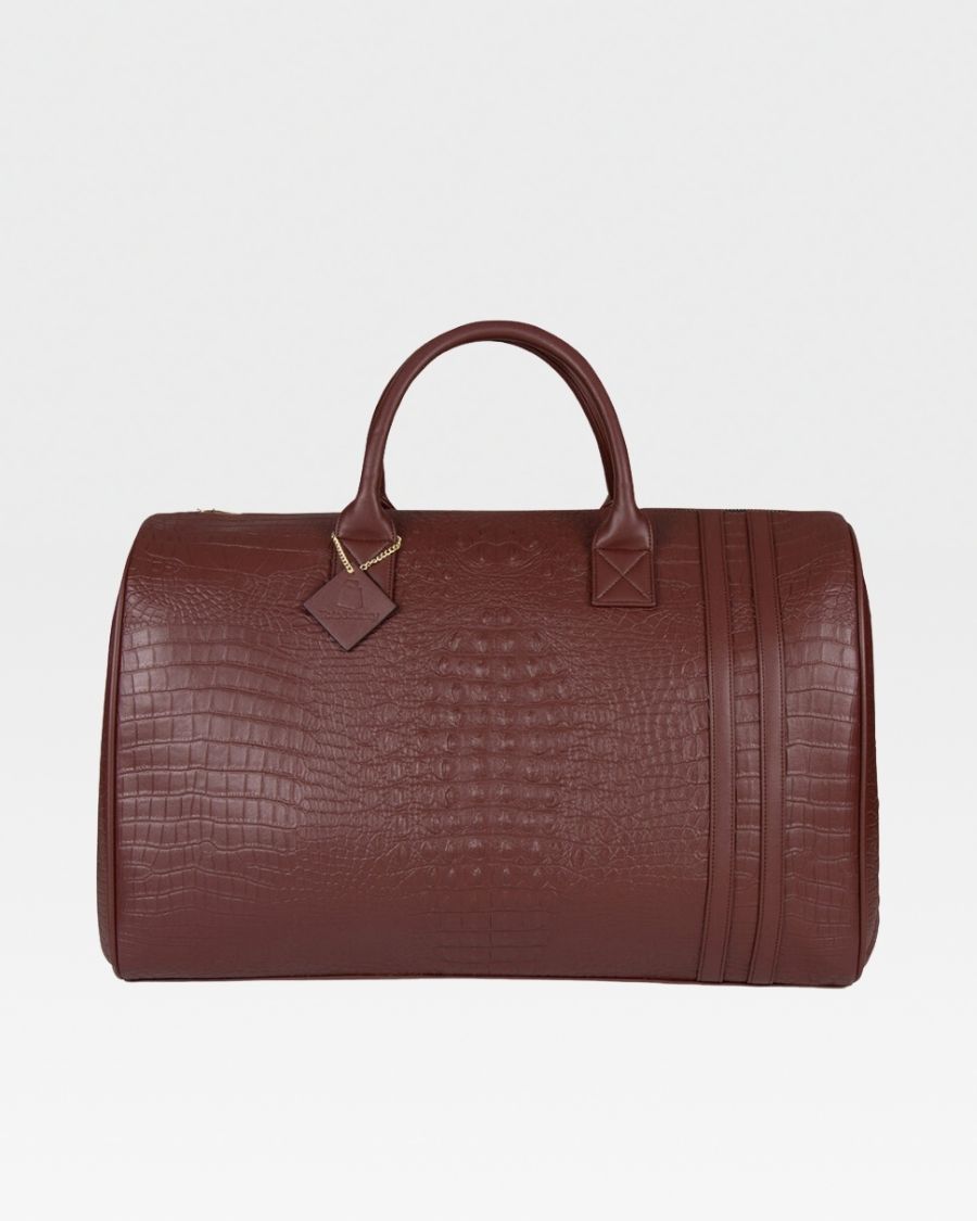 Classic Weekender Duffle Bag in Brown