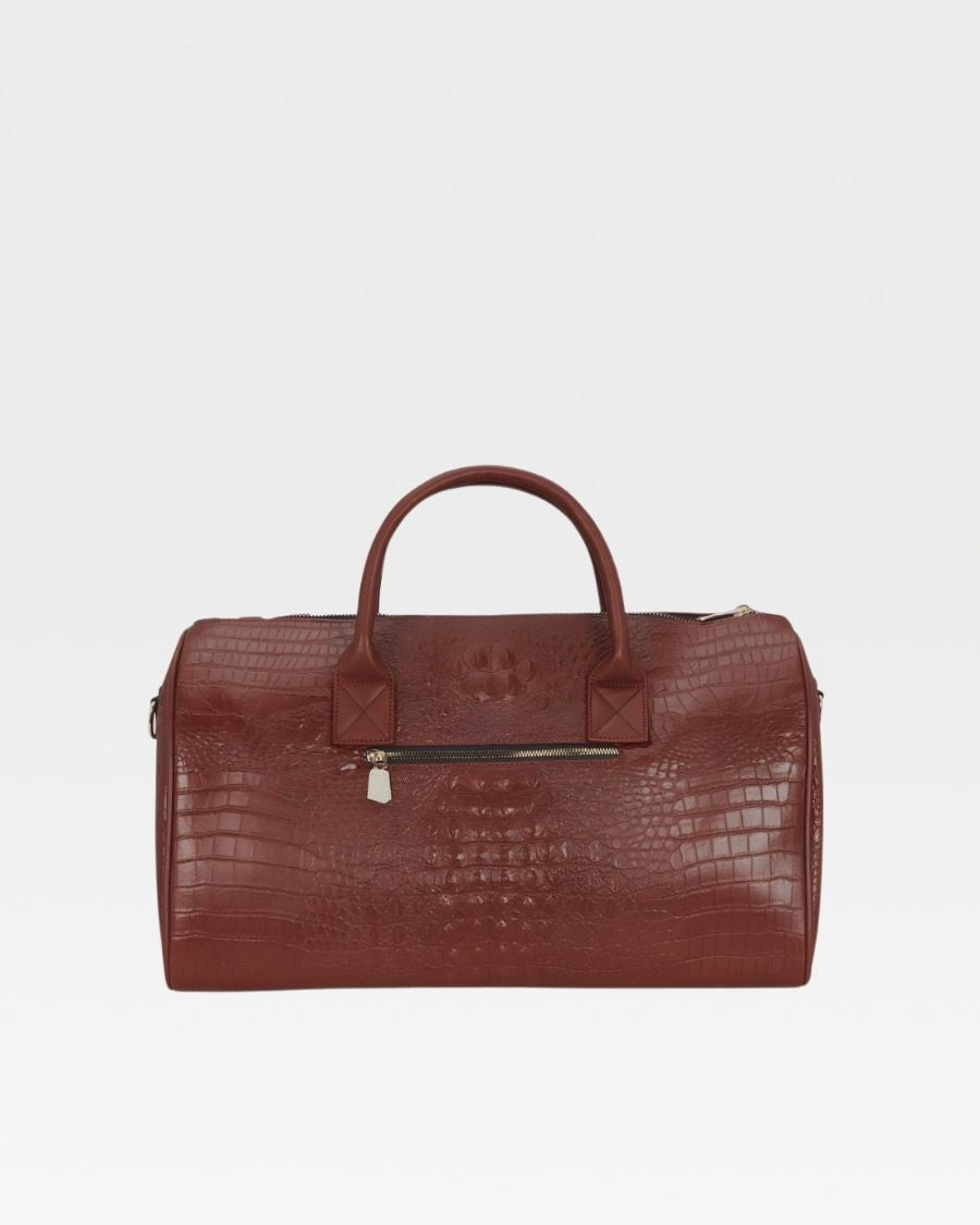 Classic Weekender Duffle Bag in Brown