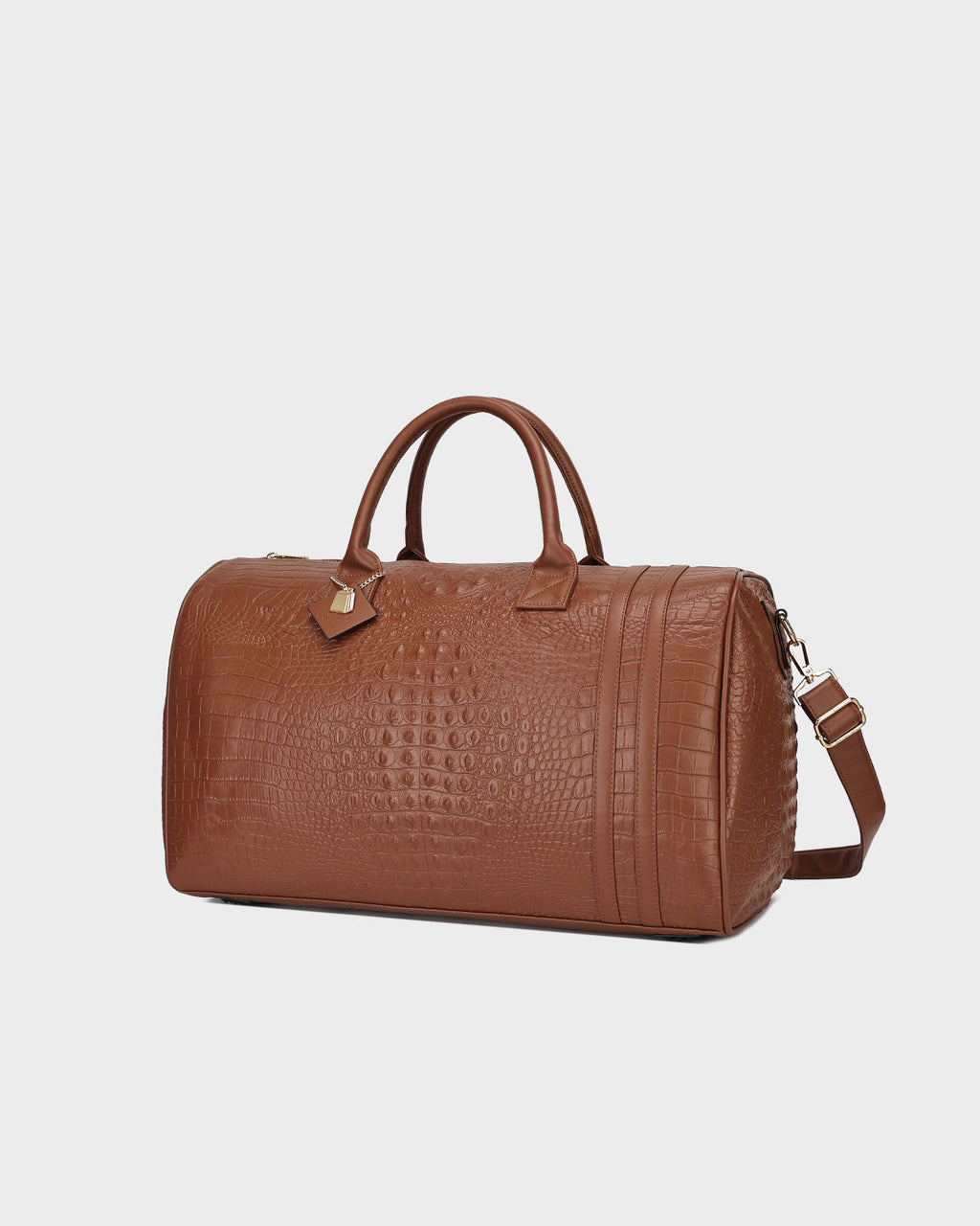 Classic Weekender Duffle Bag in Caramel