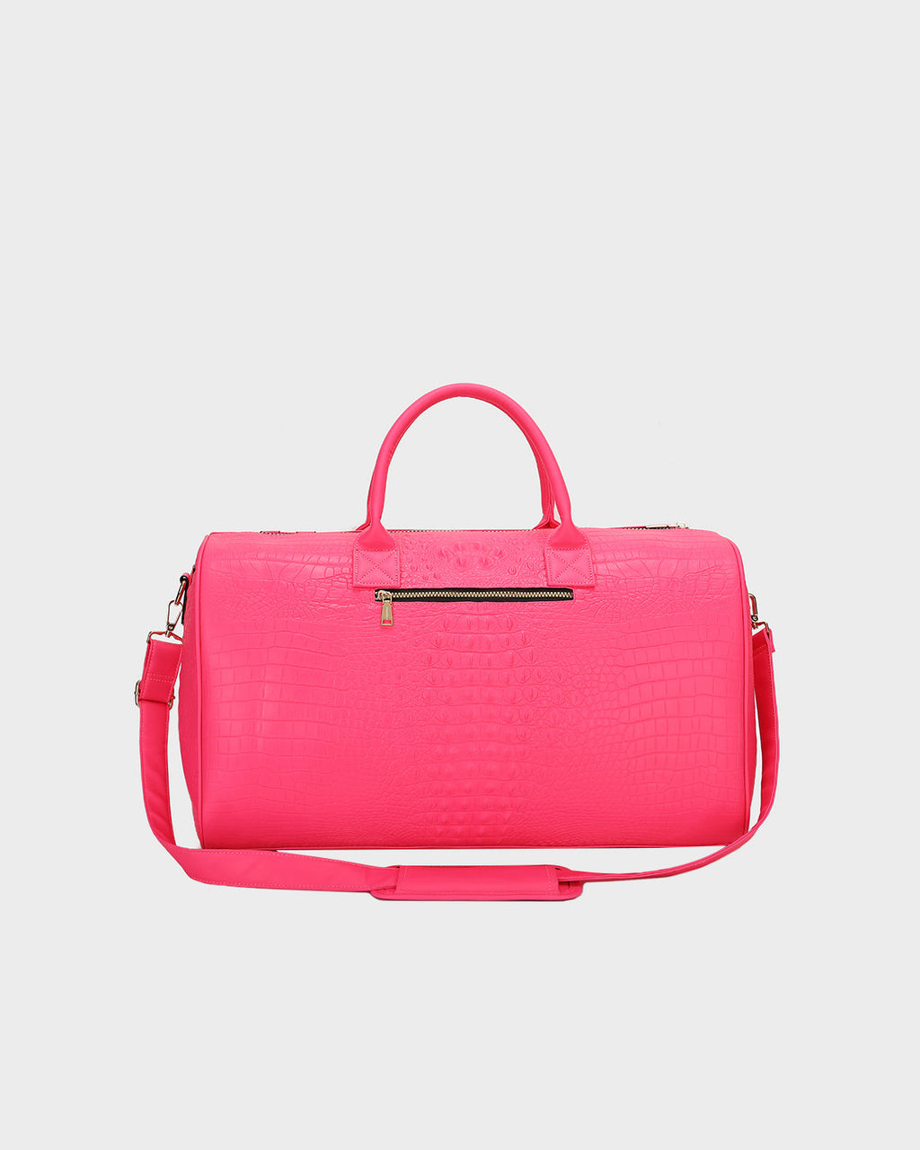 Classic Weekender Duffle Bag in Neon Pink