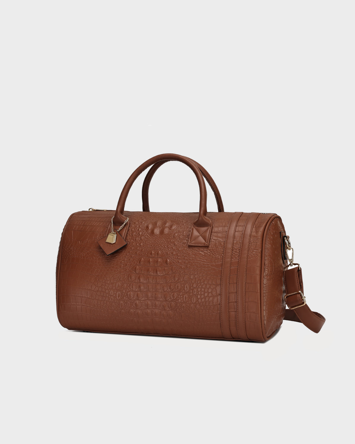 Classic Weekender Duffle Bag in Caramel