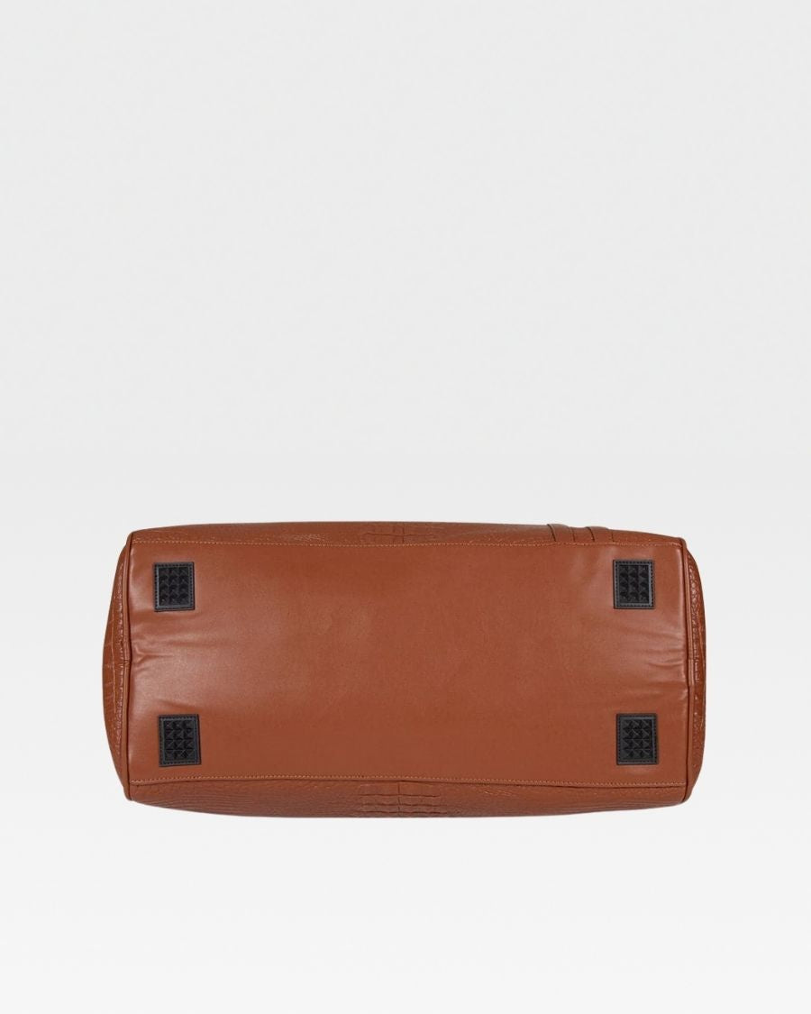 Classic Weekender Duffle Bag in Caramel