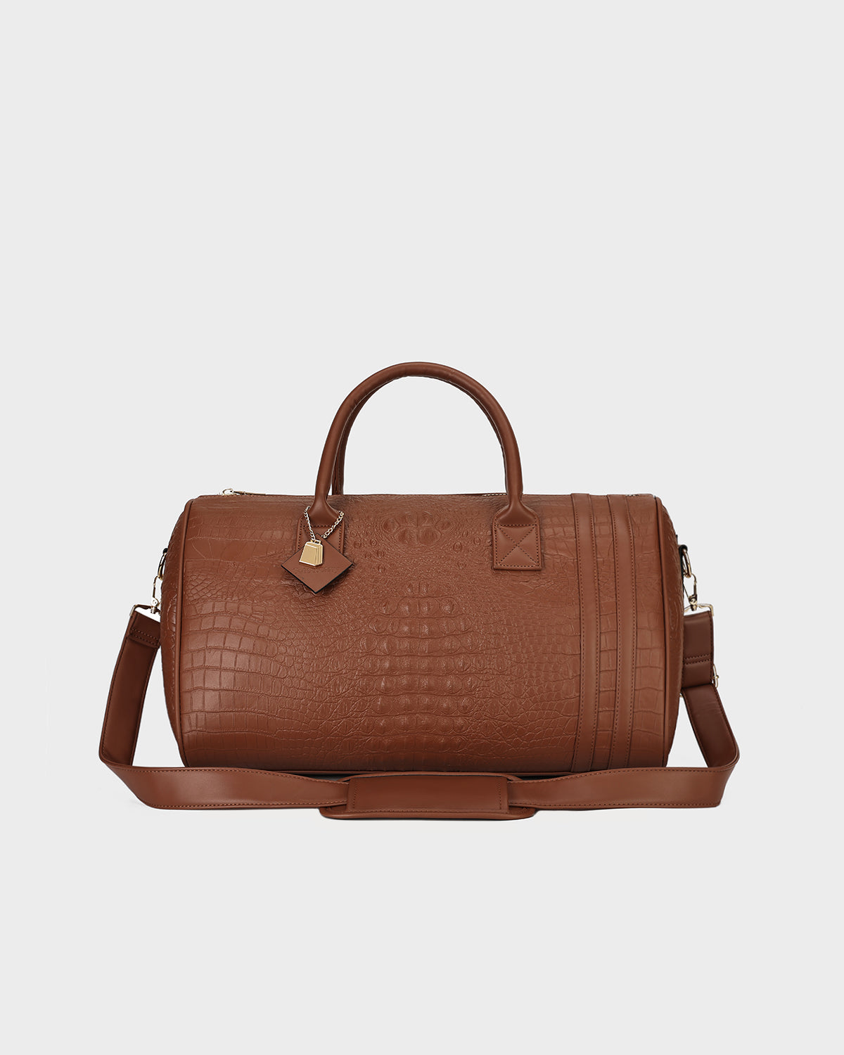 Classic Weekender Duffle Bag in Caramel