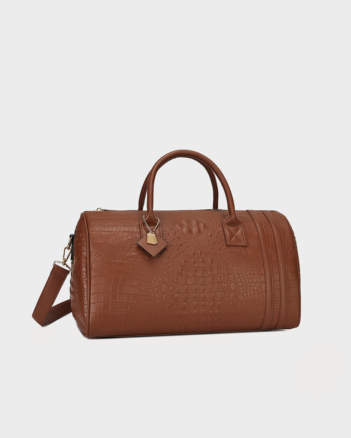 Classic Weekender Duffle Bag in Caramel