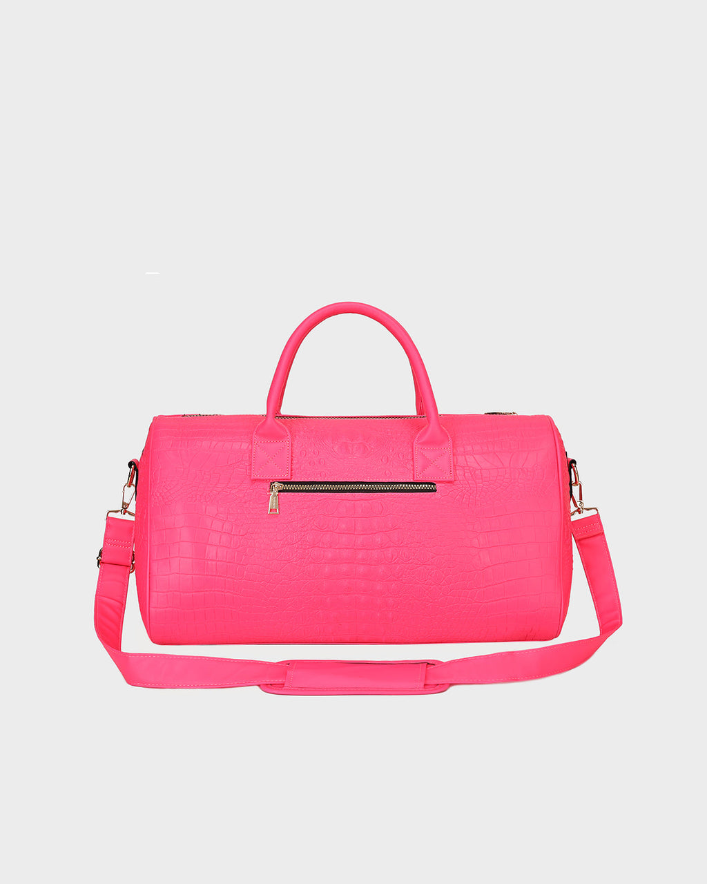 Classic Weekender Duffle Bag in Neon Pink
