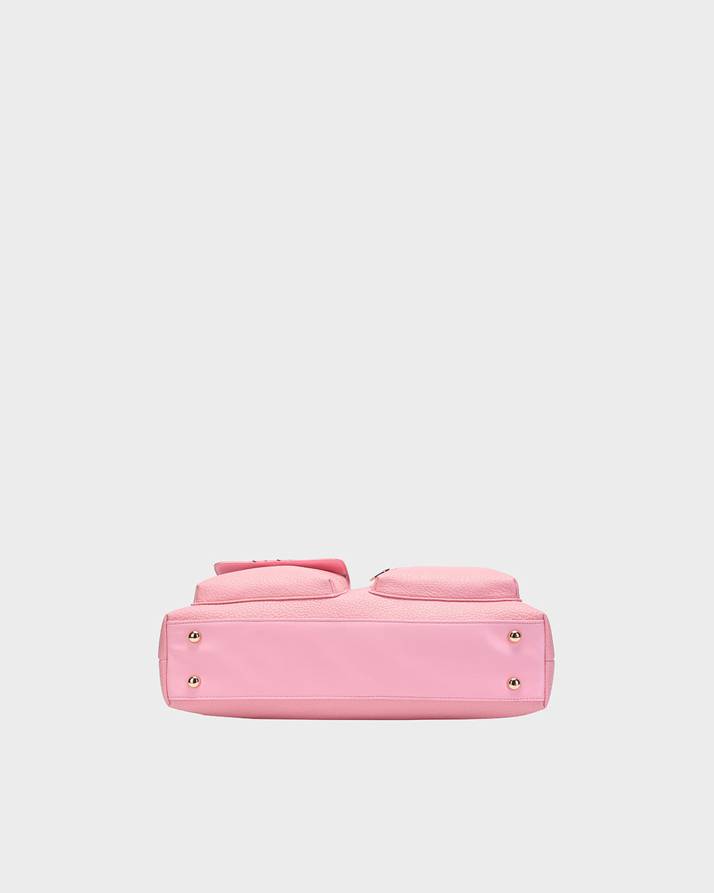 Leather Carry-All Tote Bag in Pink