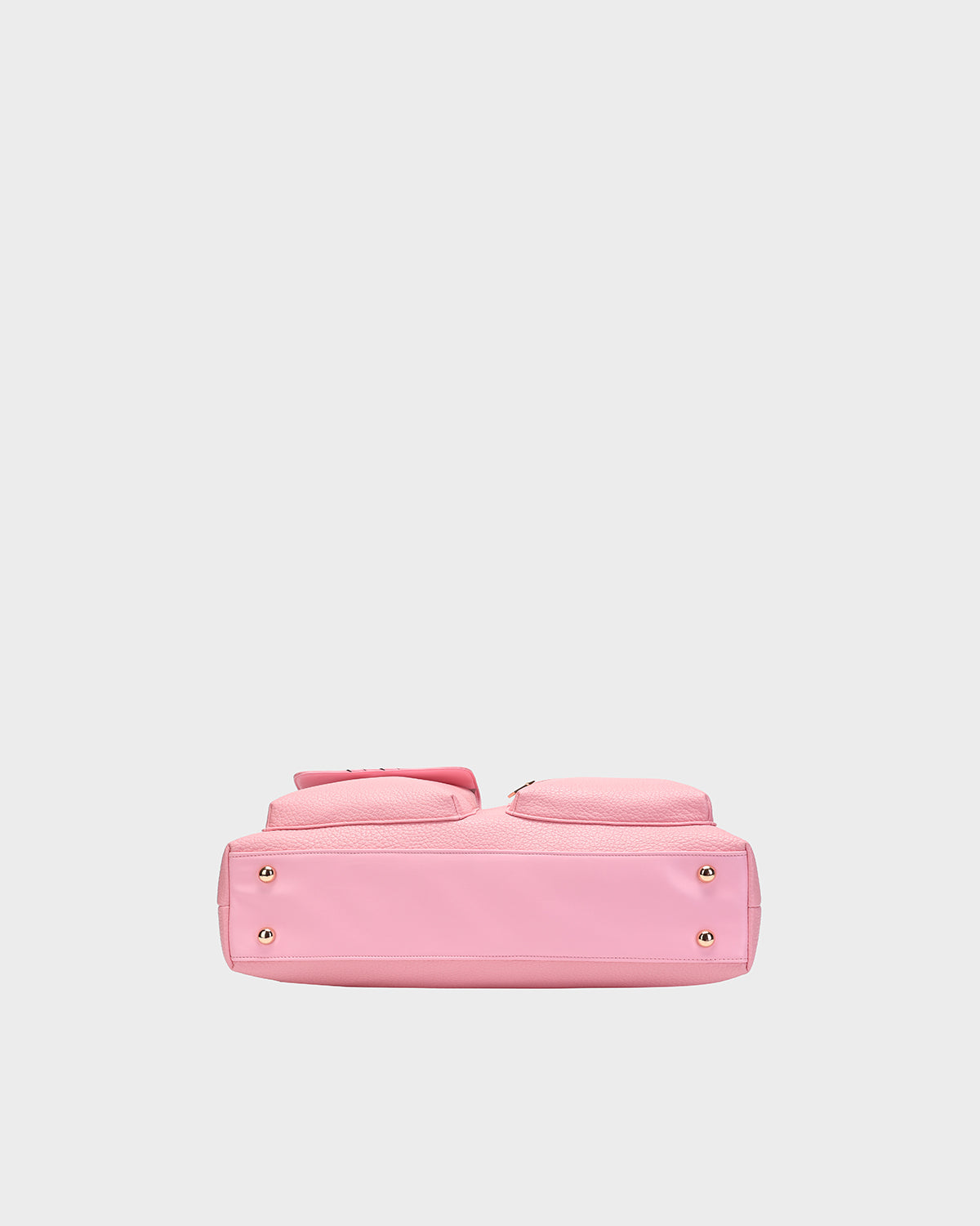 Leather Carry-All Tote Bag in Pink