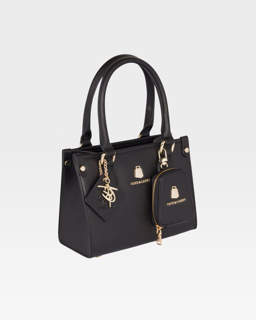 Lisse Mini Tote Bag in Black