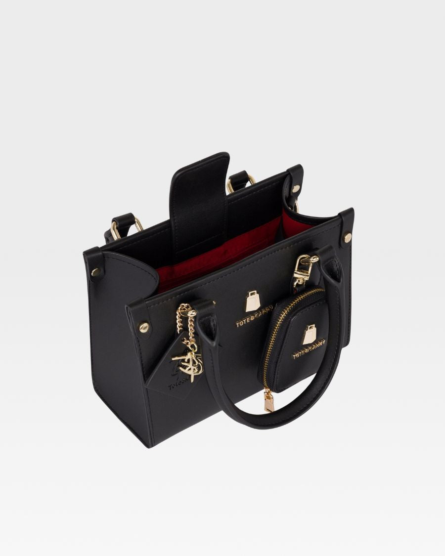 Lisse Mini Tote Bag in Black