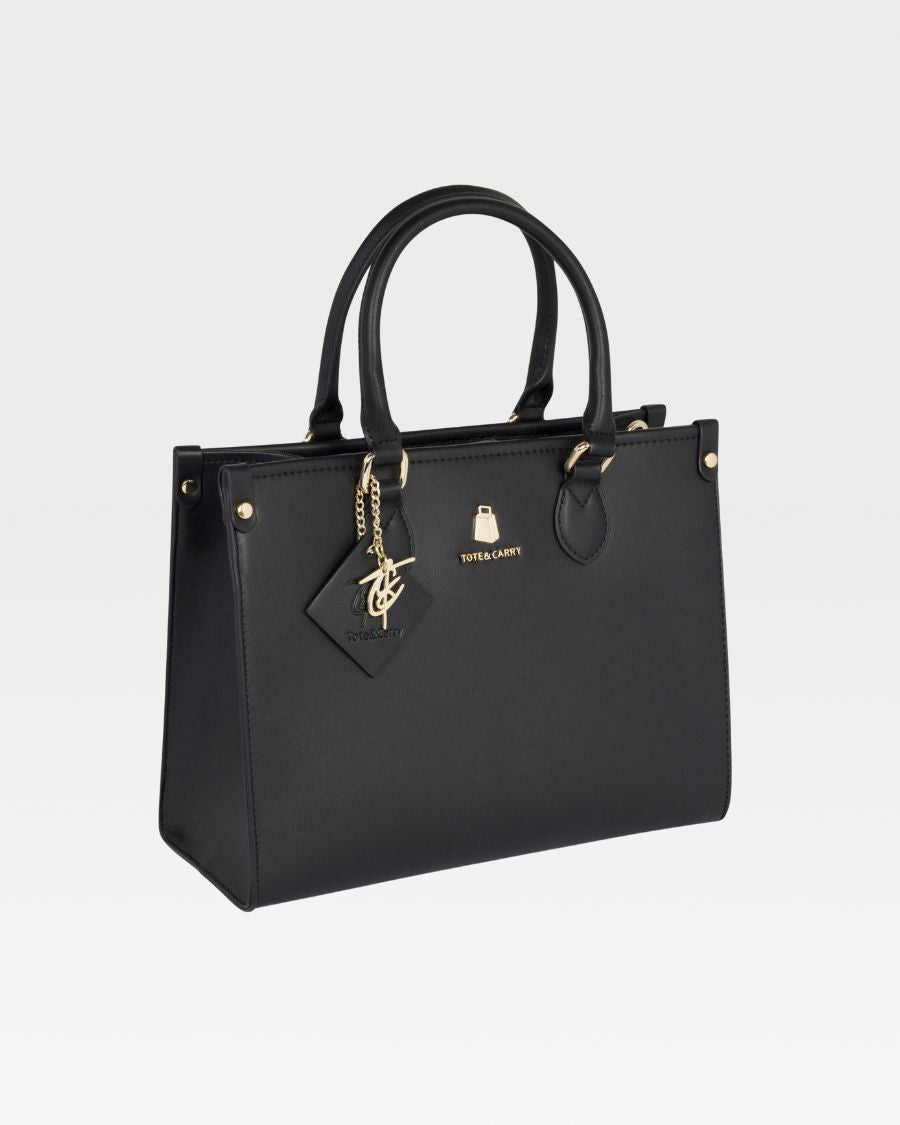 Lisse Mini Tote Bag in Black
