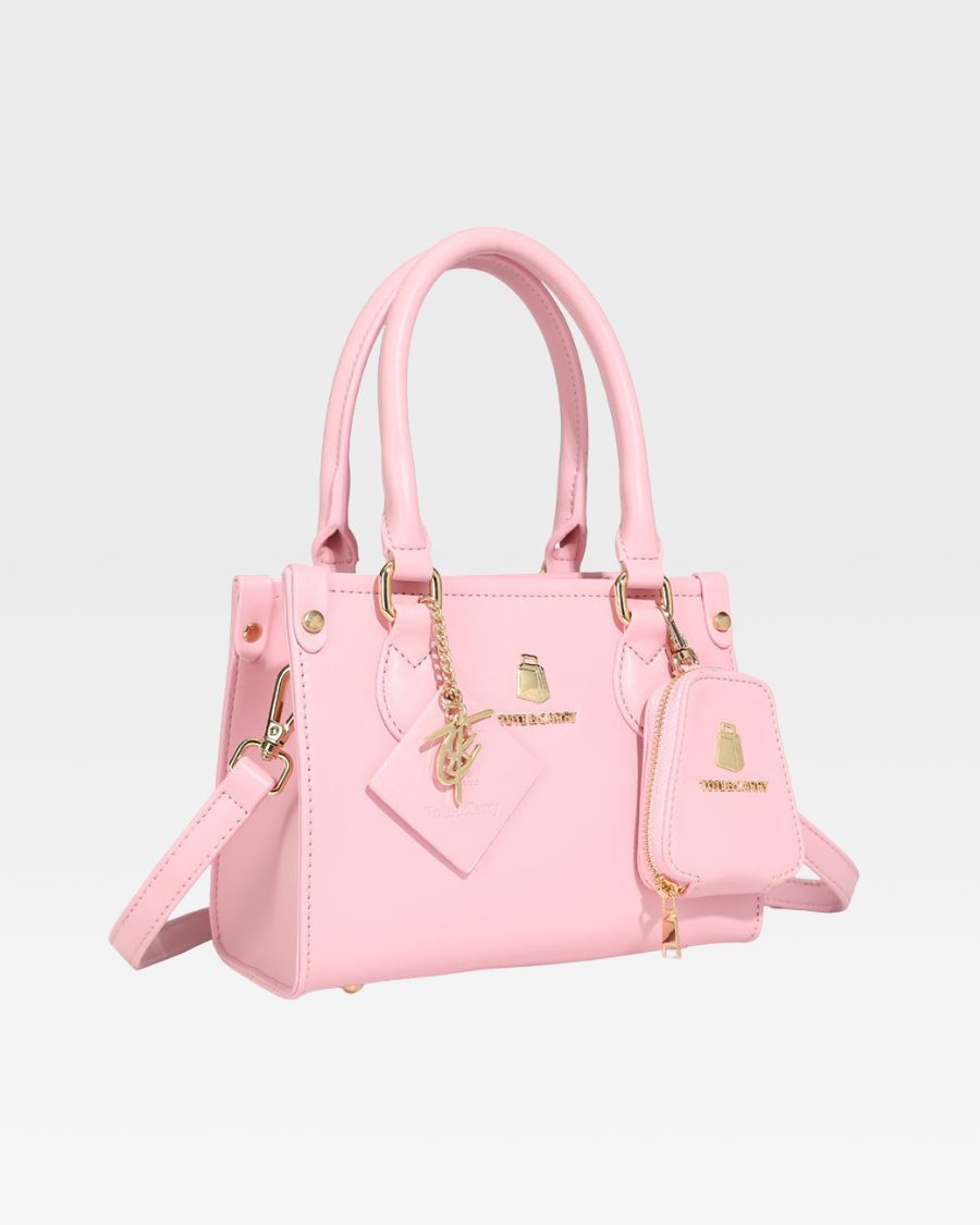 Lisse Mini Tote Bag in Bubble Gum