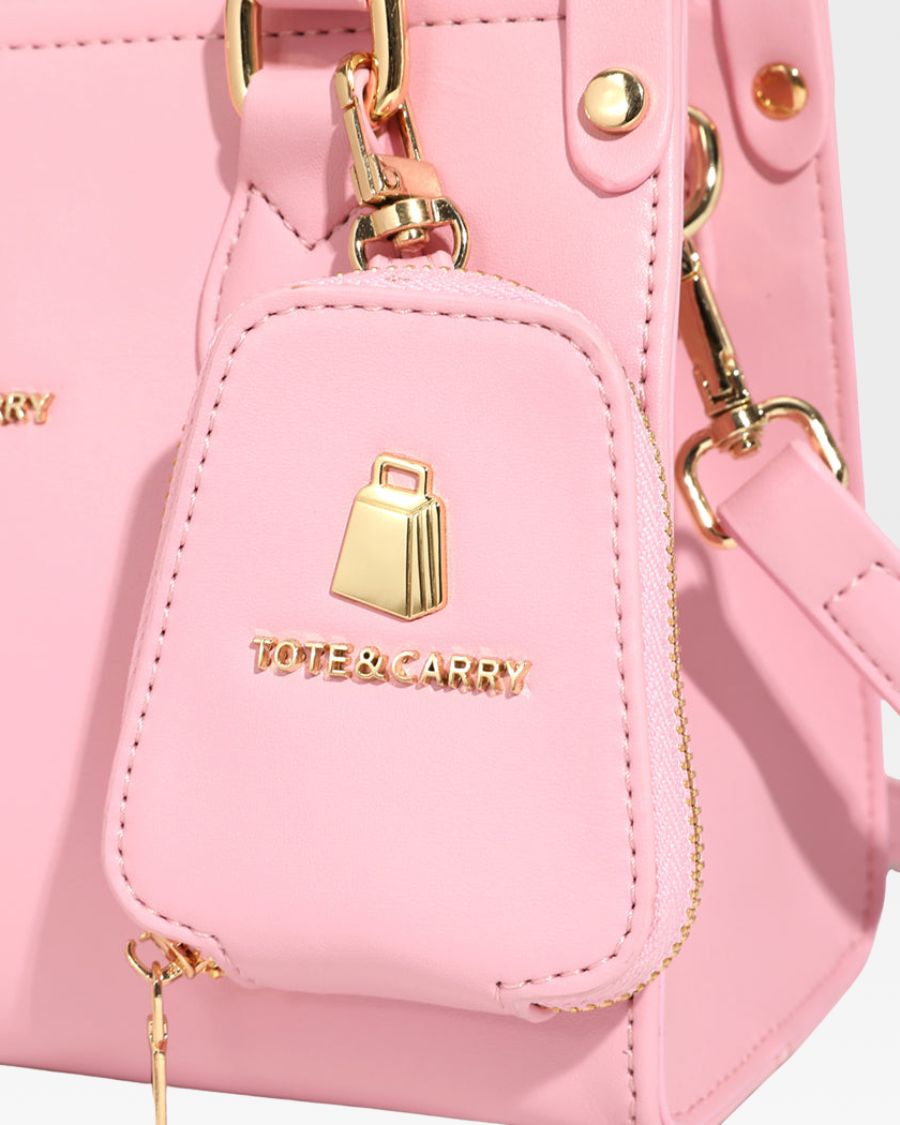 Lisse Mini Tote Bag in Bubble Gum