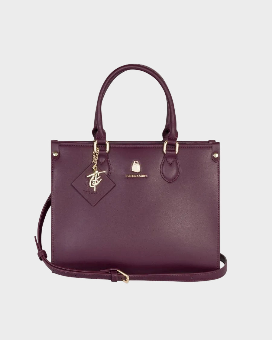 Lisse Mini Tote Bag in Burgundy