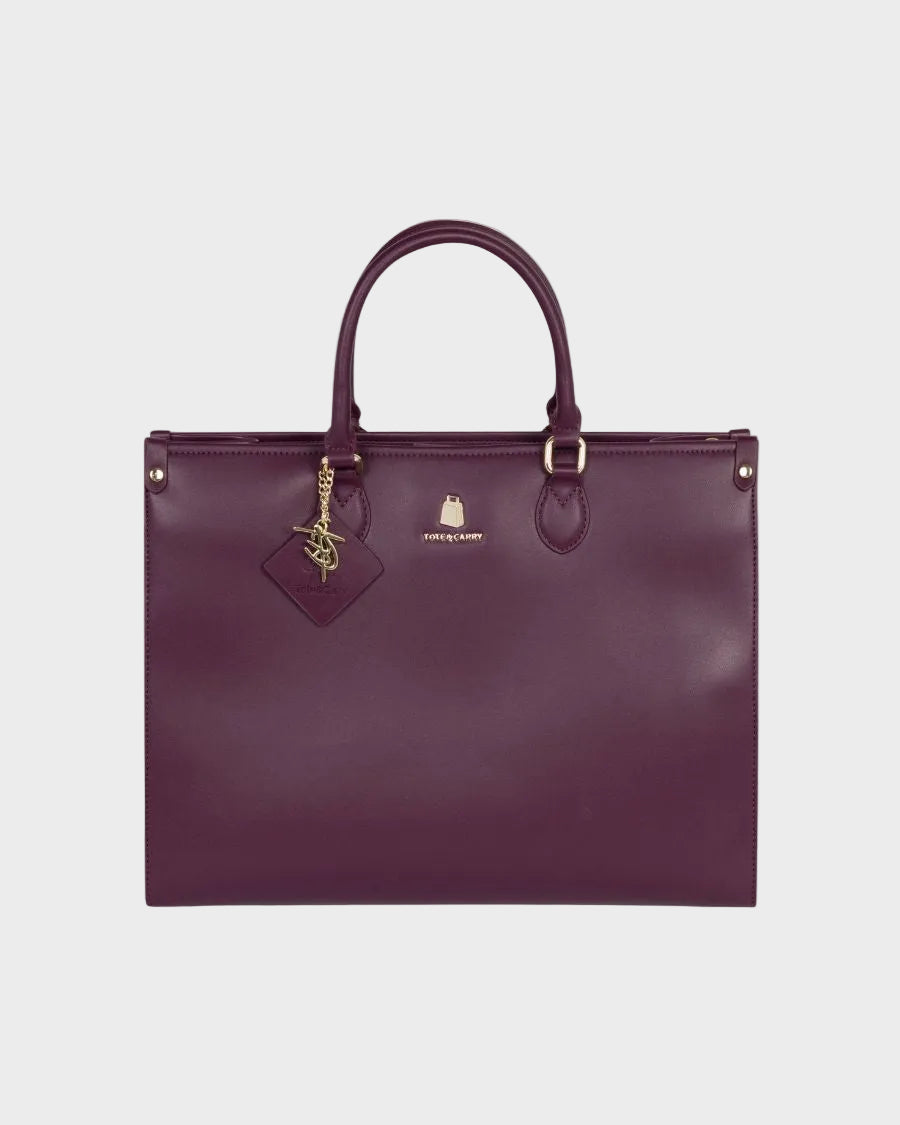 Lisse Mini Tote Bag in Burgundy