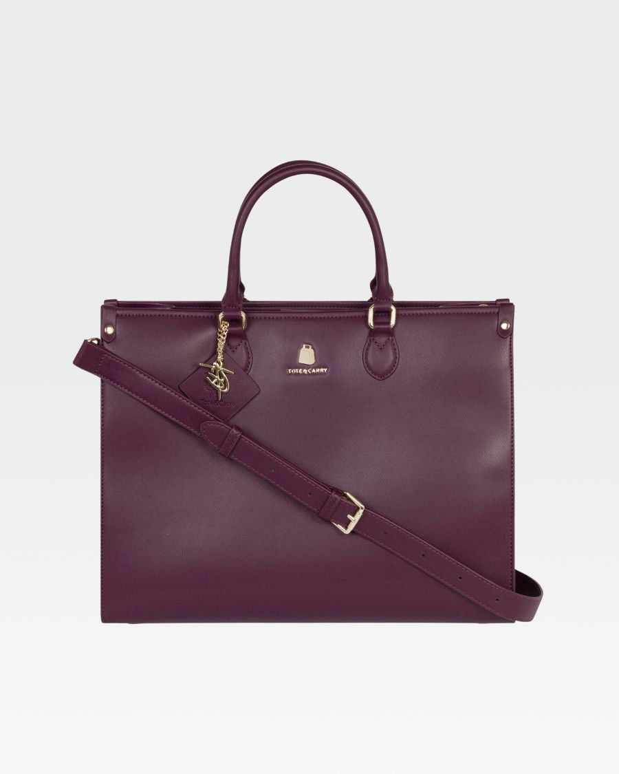 Lisse Mini Tote Bag in Burgundy
