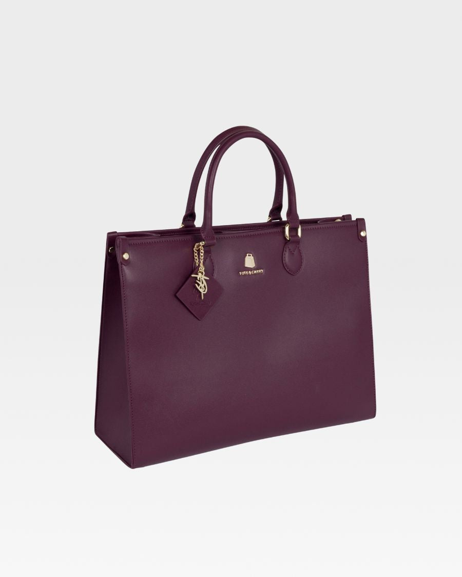 Lisse Mini Tote Bag in Burgundy