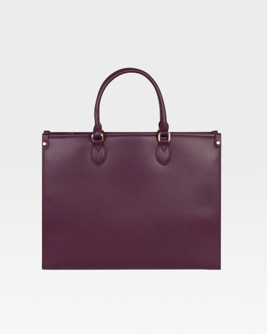 Lisse Mini Tote Bag in Burgundy