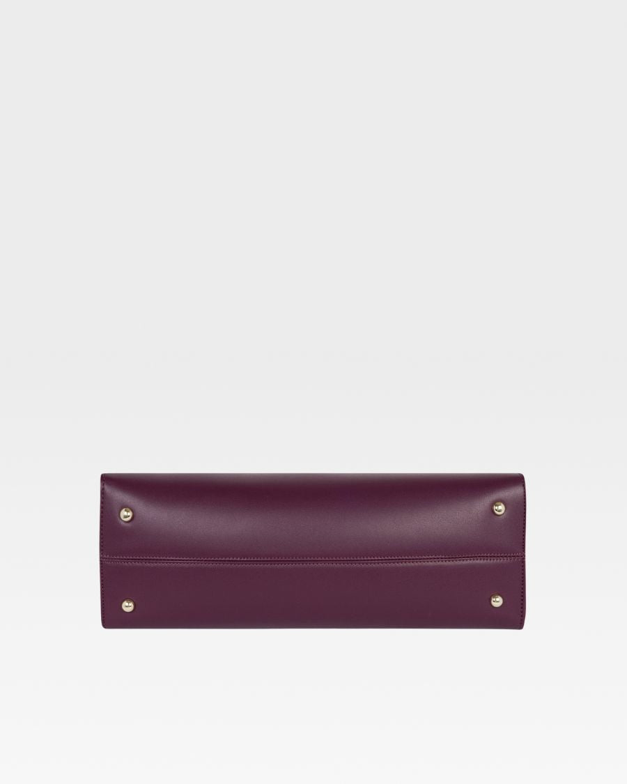 Lisse Mini Tote Bag in Burgundy
