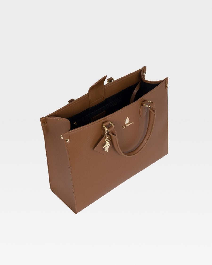Lisse Mini Tote Bag in Coffee
