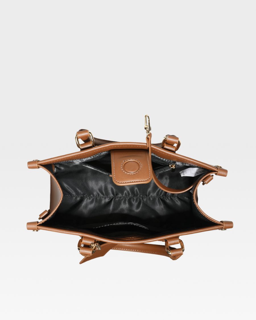Lisse Mini Tote Bag in Coffee