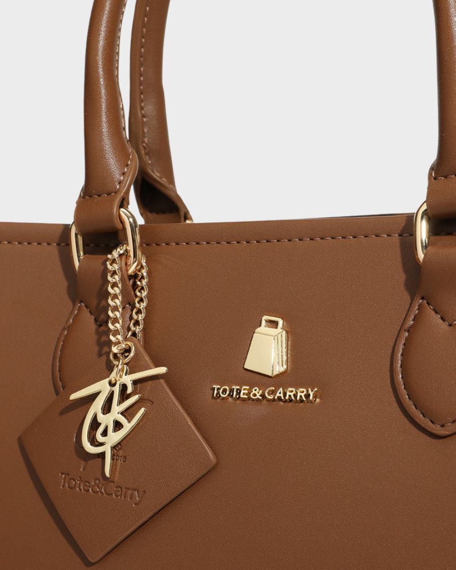 Lisse Mini Tote Bag in Coffee