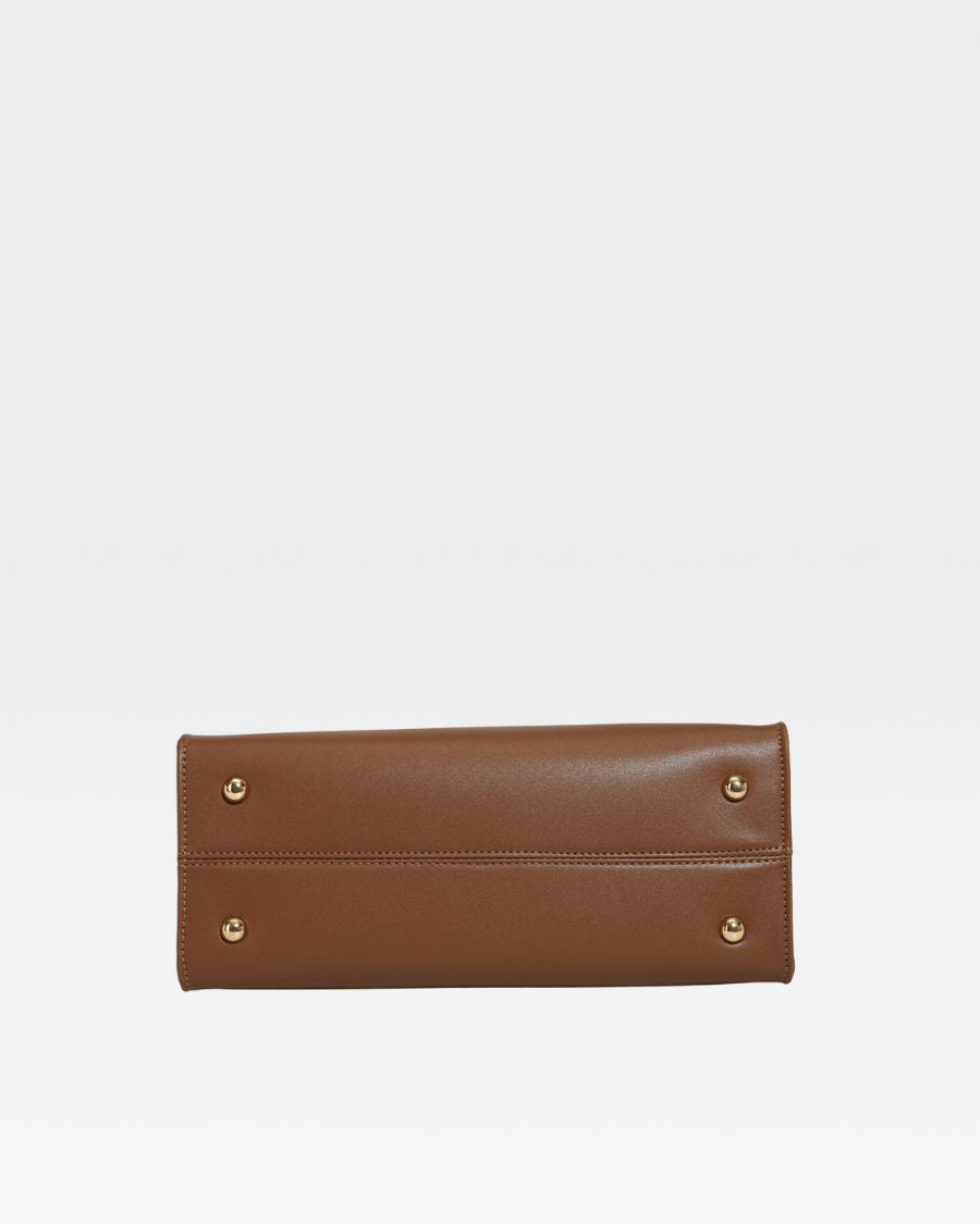 Lisse Mini Tote Bag in Coffee