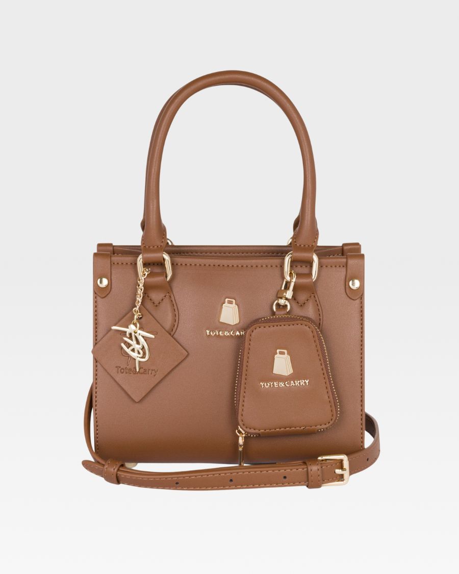 Lisse Mini Tote Bag in Coffee