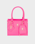Lisse Mini Tote Bag in Neon Pink