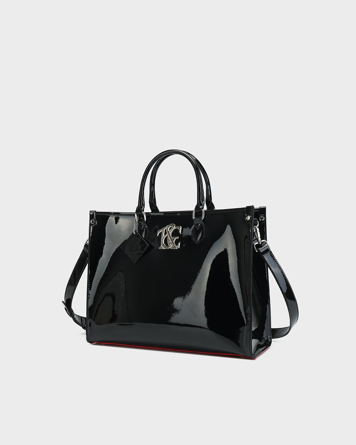Lustre Tote Bag in Black