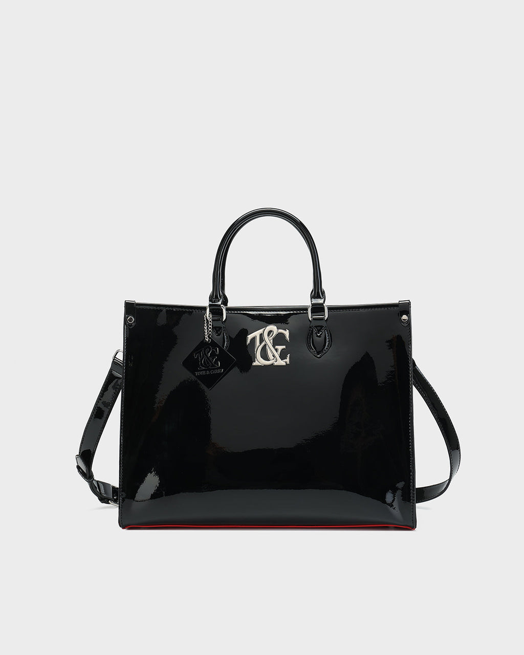 Lustre Tote Bag in Black