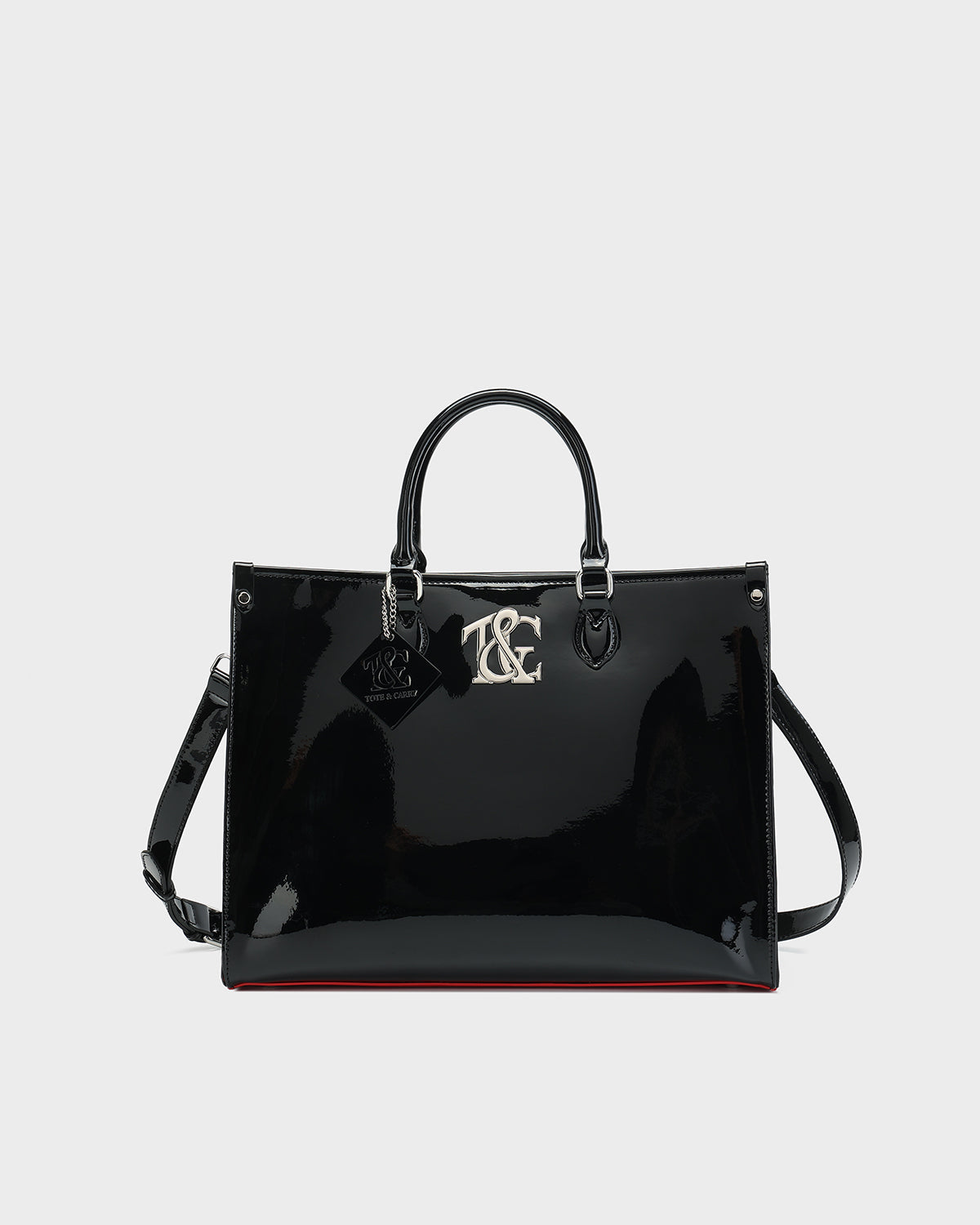 Lustre Tote Bag in Black