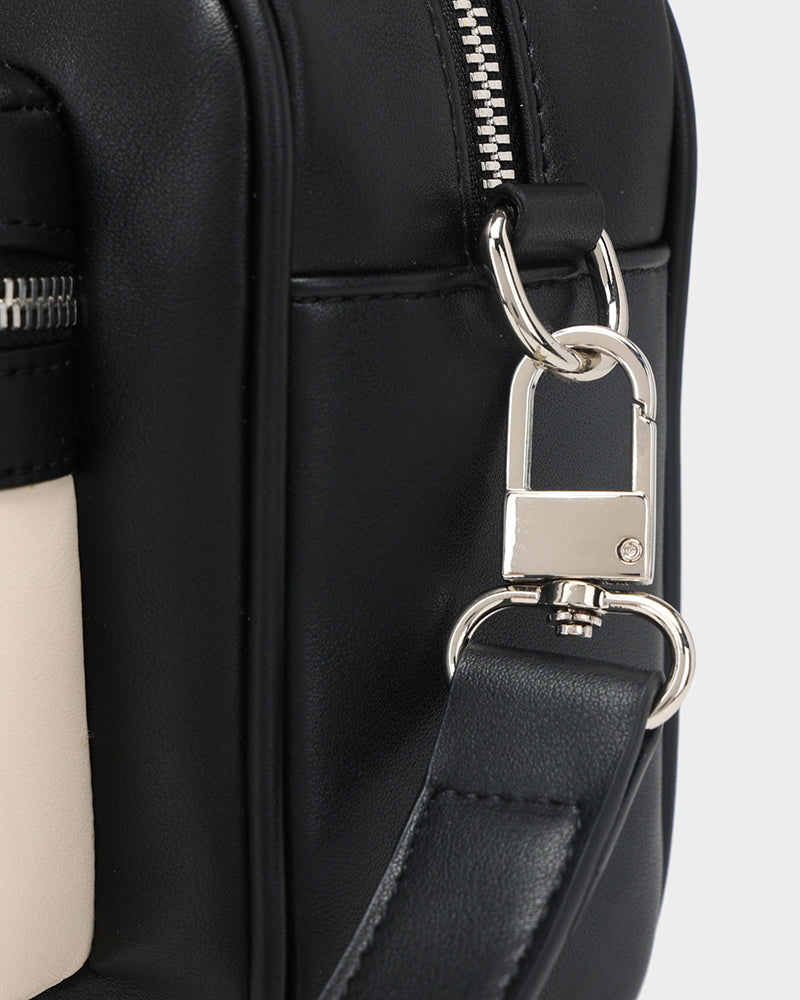 Multiway Trunk Crossbody Bag in Black