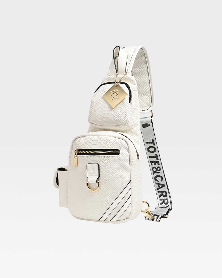 On The Go Sling Bag in White