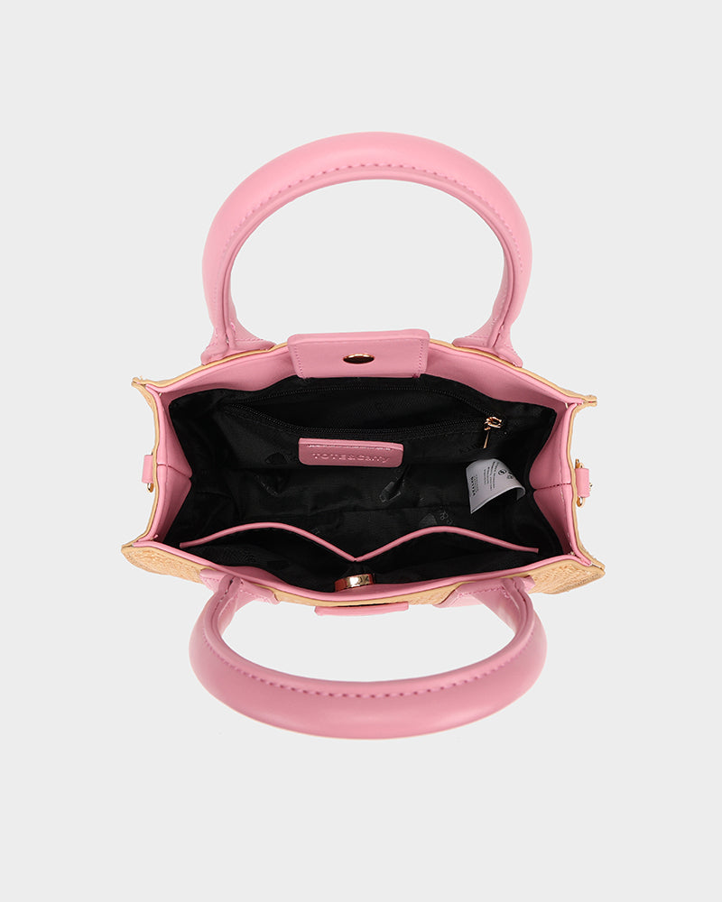 Pebble Mini Tote Bag in Pink